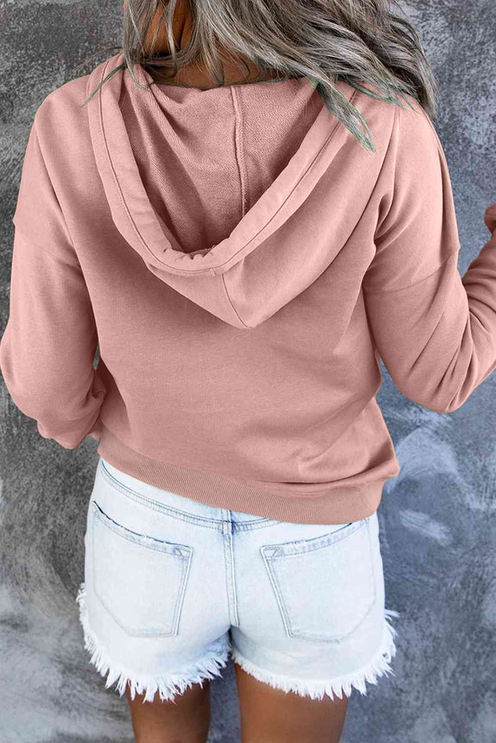 Snap Placket Soft Hoodie - 9 Color Options