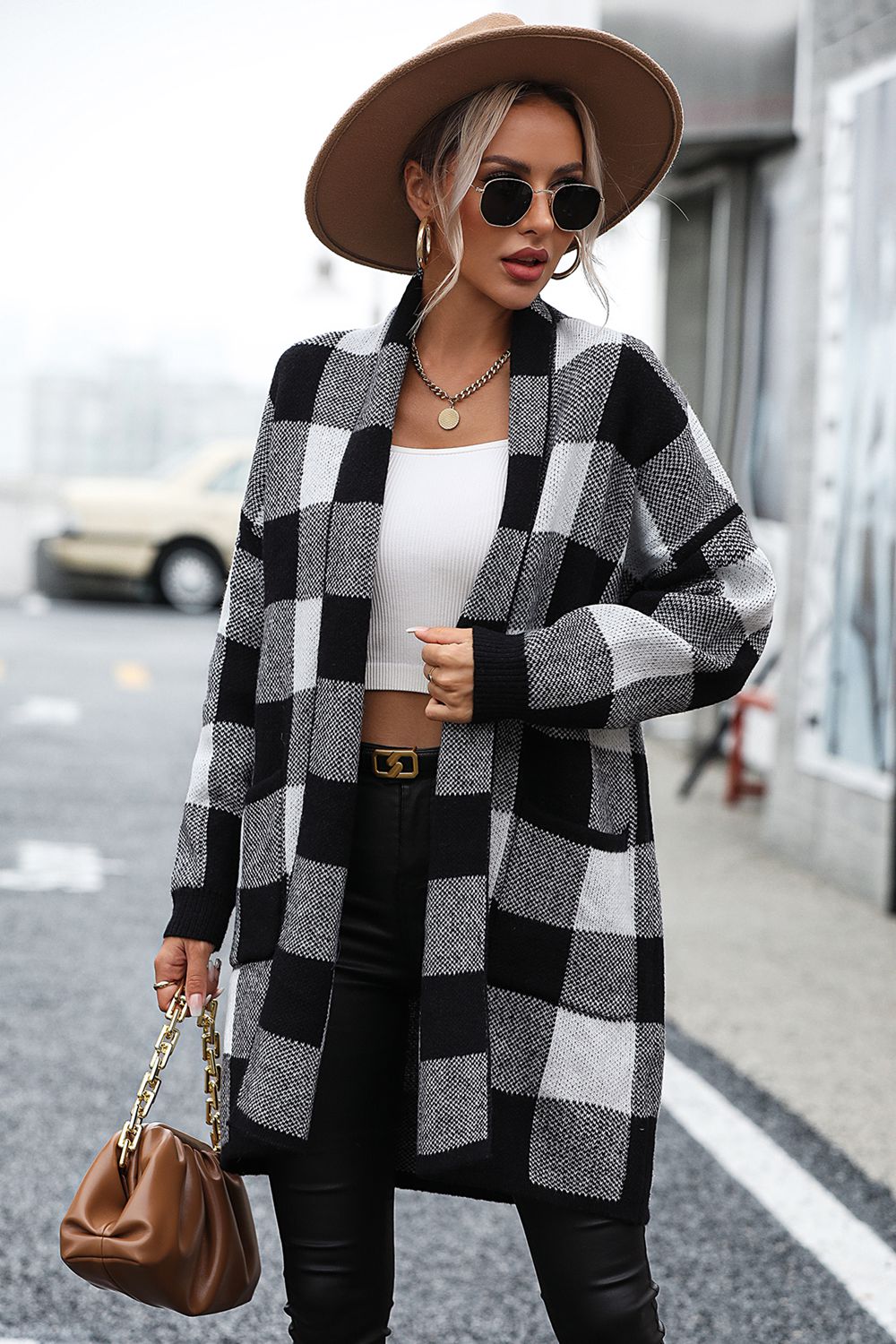 Heavy Weight Plaid Cardigan Jacket - 4 Color Options