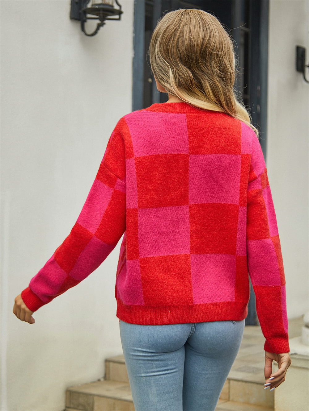 Wonderland Mixed Checker Cardigan - 4 Color Options