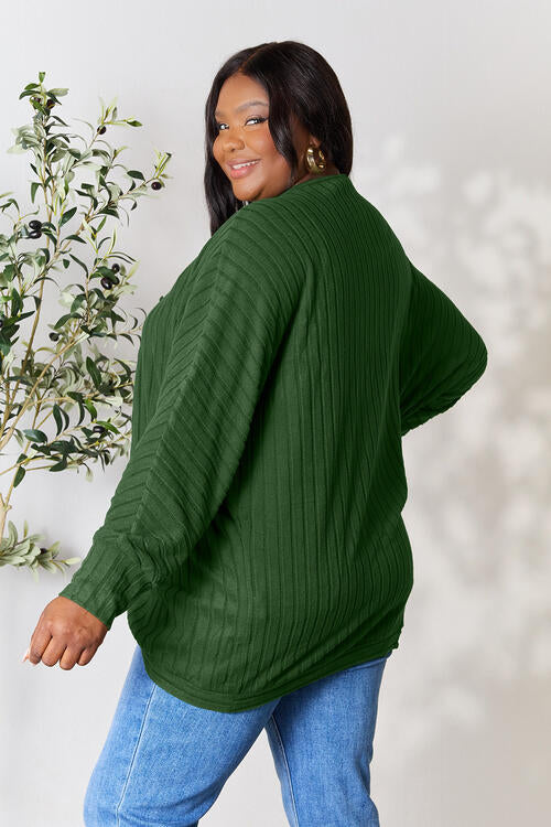 Lightweight Ribbed Cocoon Cardigan - 5 Color Options