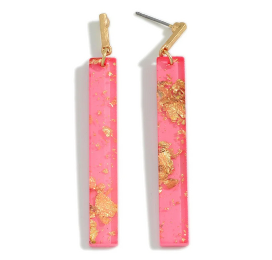 Pink Lemonade Bar Earrings