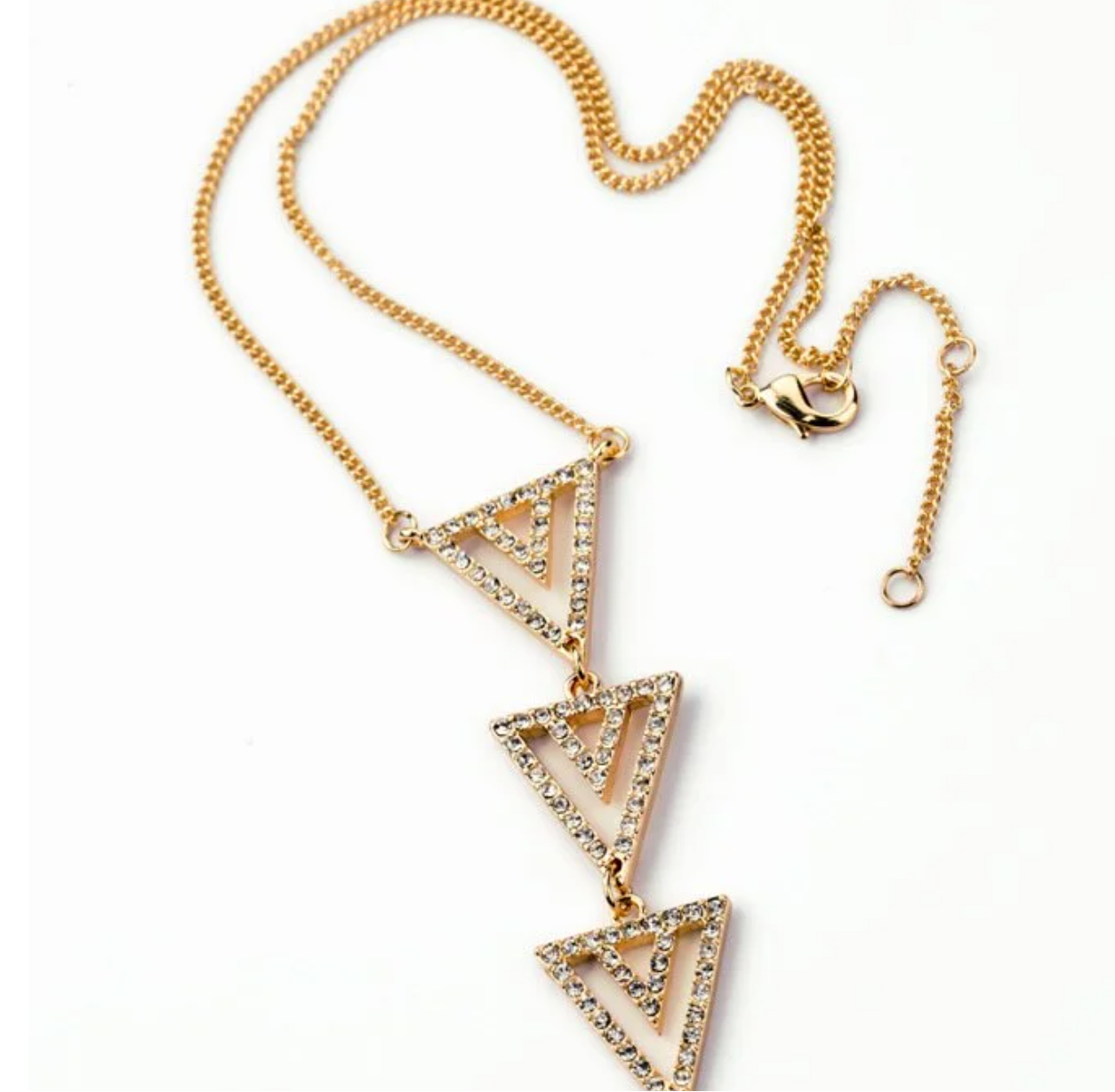 Triangle Pave' Pendant