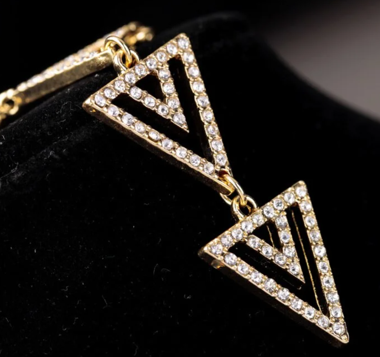 Triangle Pave' Pendant