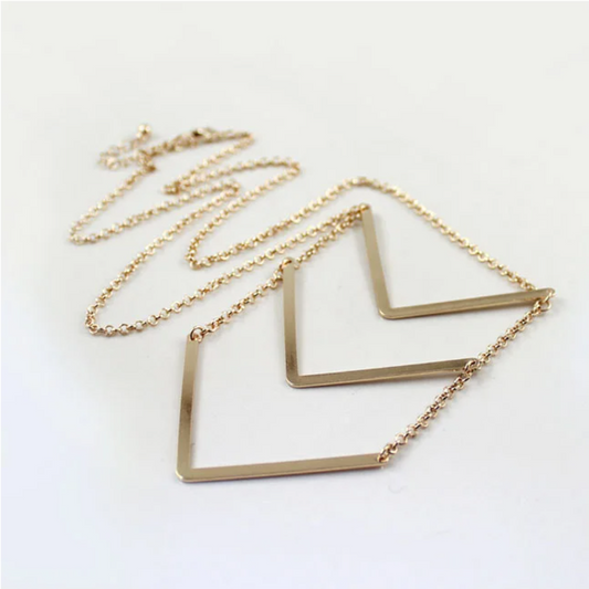 Triple Arrow Chevron Necklace