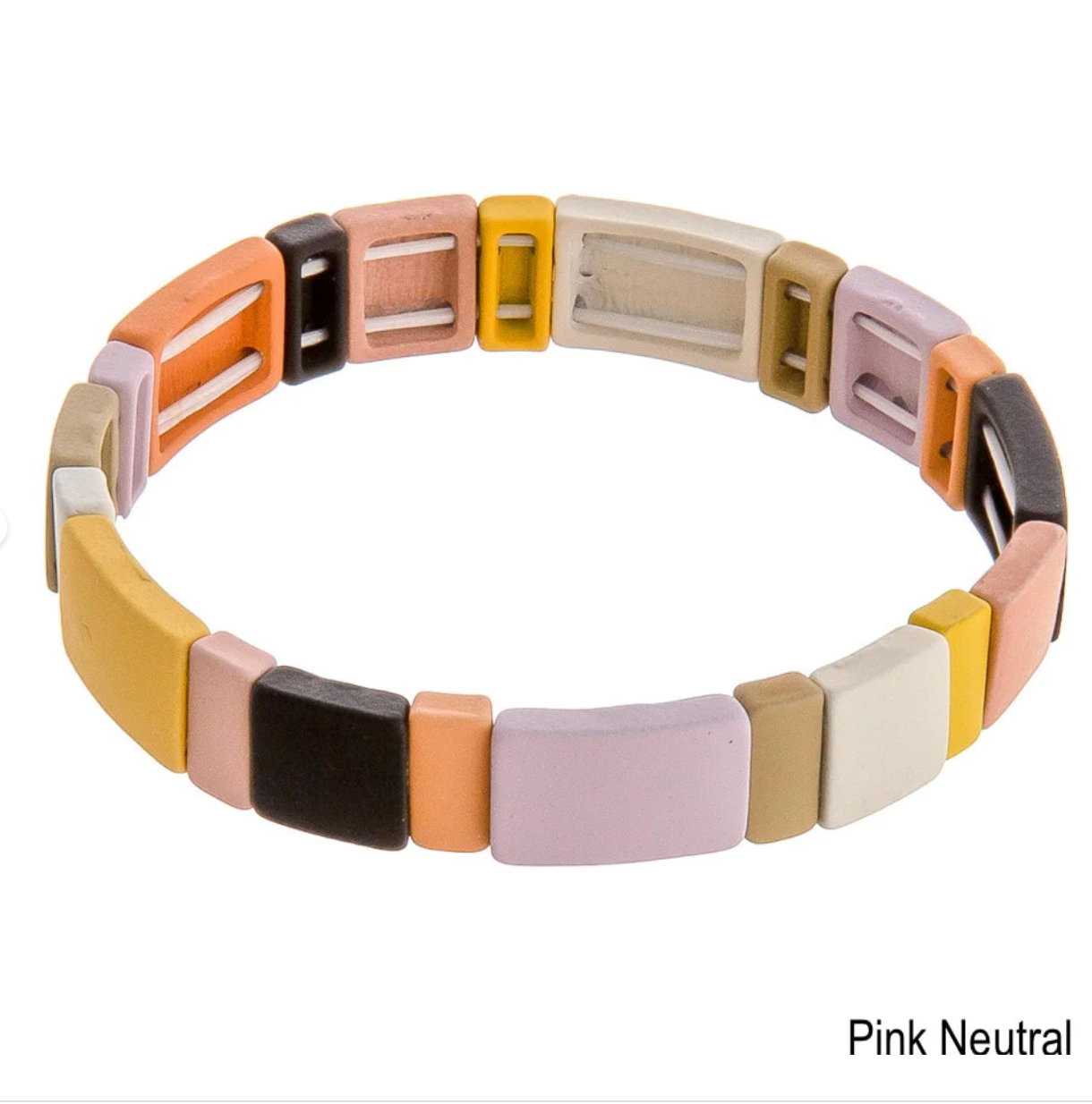 Color Block Stretch Bracelet - 3 Color Options