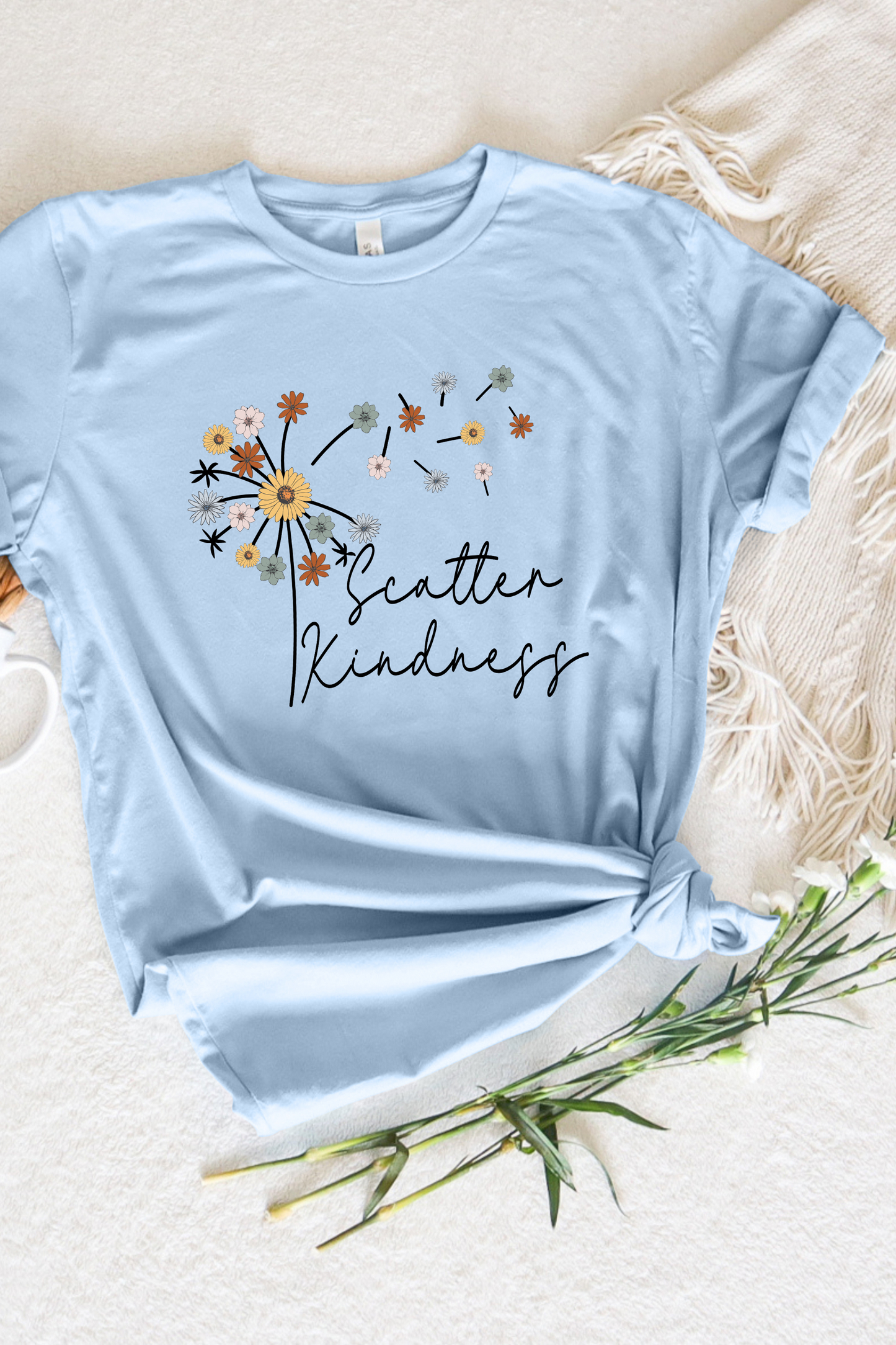 SCATTER KINDNESS POSITIVES VIBES TEE