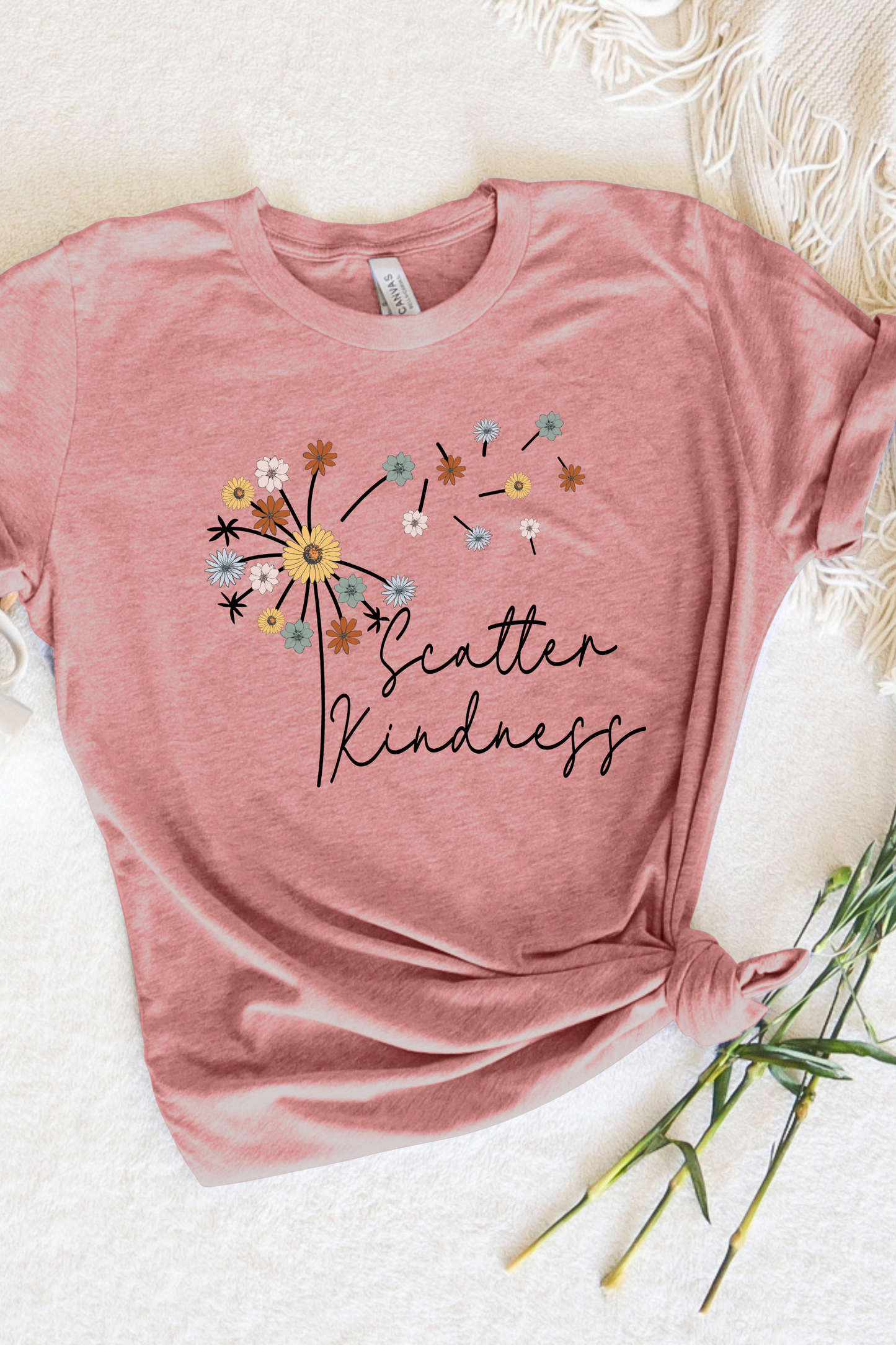 SCATTER KINDNESS POSITIVES VIBES TEE