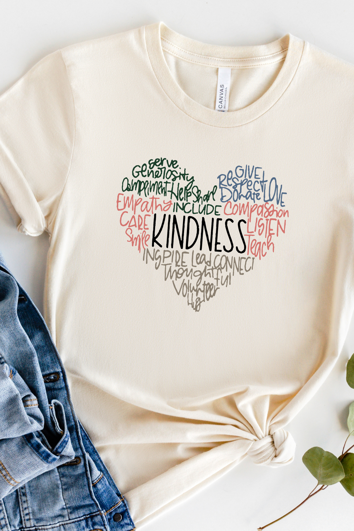 KINDNESS COLORED HEART TEE