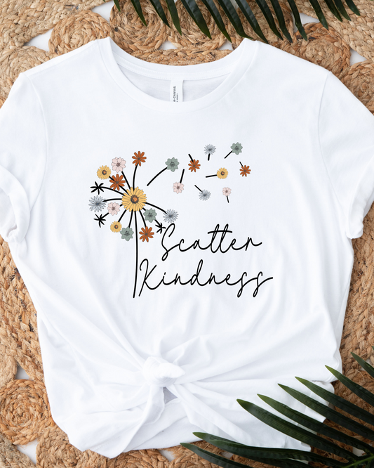 SCATTER KINDNESS POSITIVES VIBES TEE