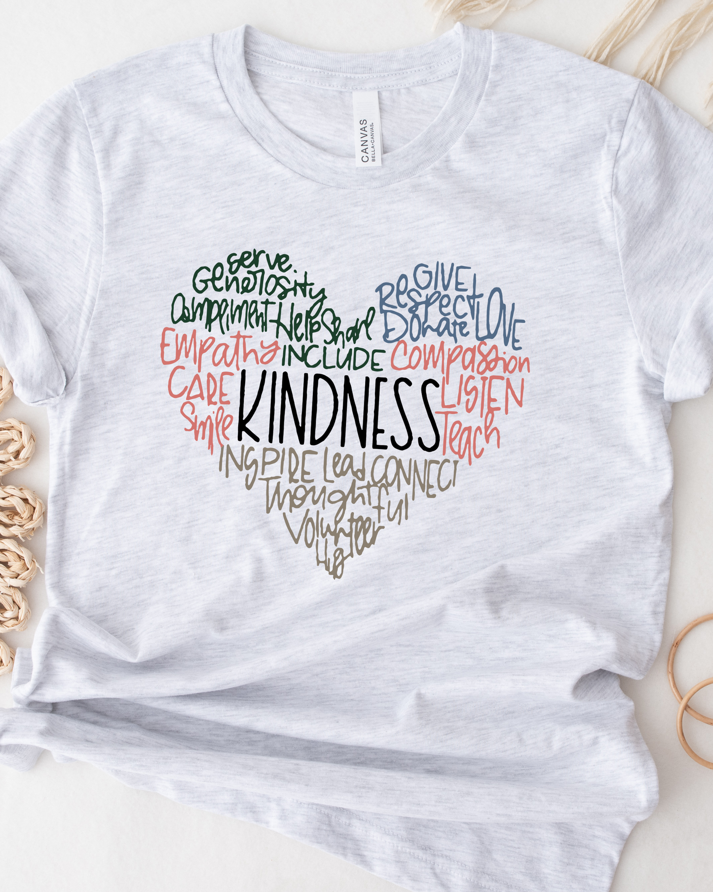 KINDNESS COLORED HEART TEE