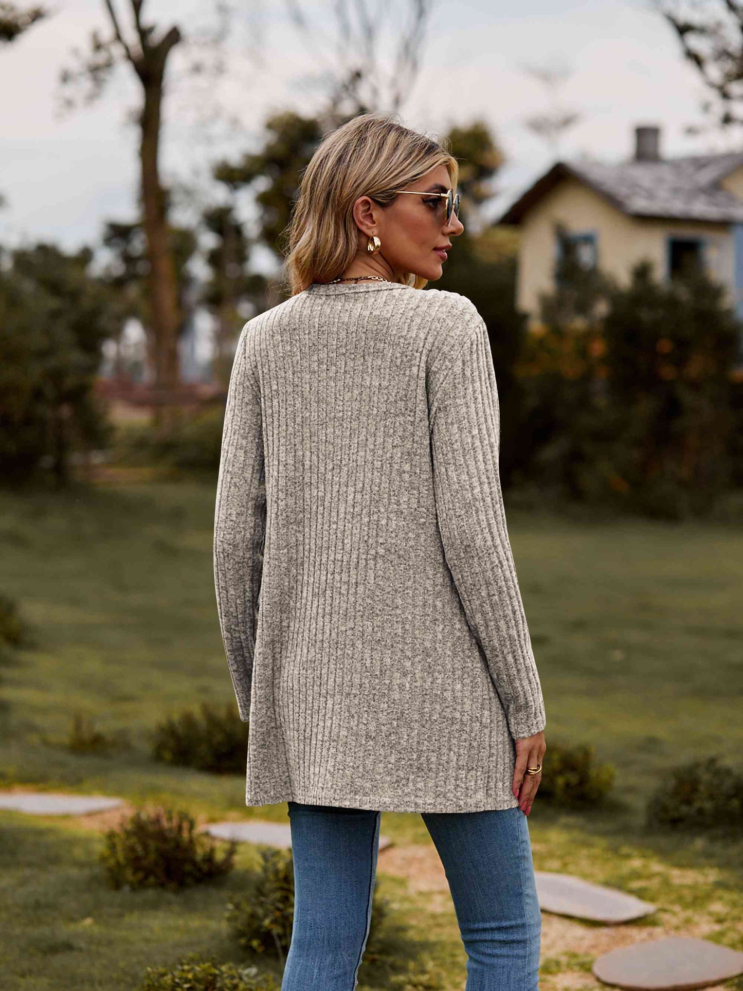 Fuzzy Soft Button Front Cardigan - 7 Color Options