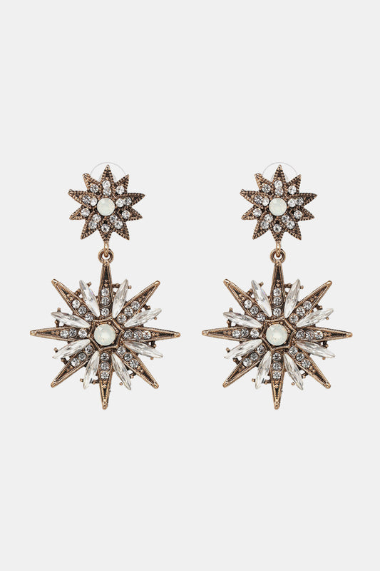 Starburst Deco Statement Earrings