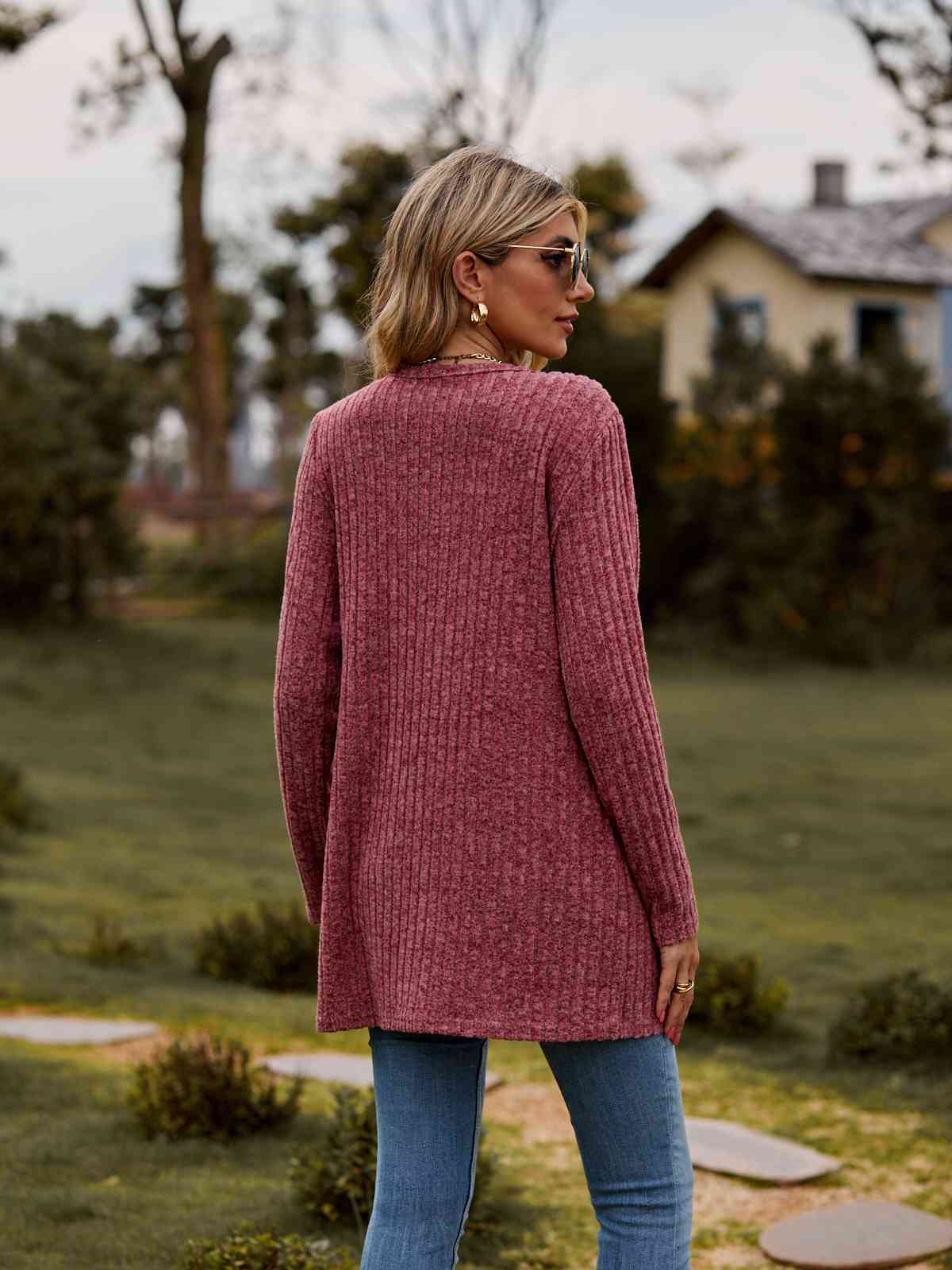 Fuzzy Soft Button Front Cardigan - 7 Color Options