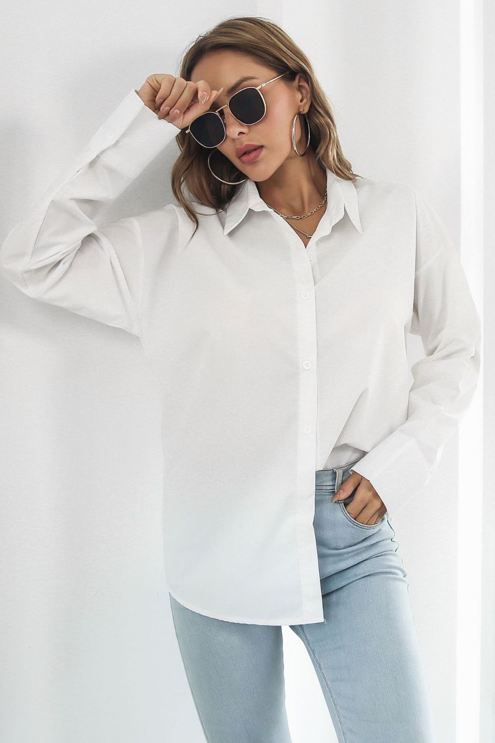 The Modern Button Down - White or Black