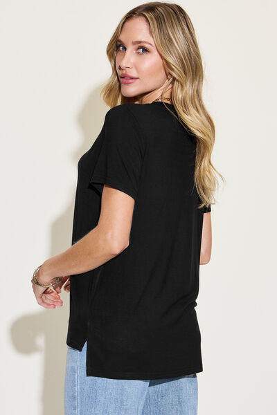 The Staple Stretchy V-Neck Short Sleeve Tee - 7 Color Options