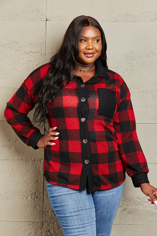 Buffalo Plaid Button Down Top