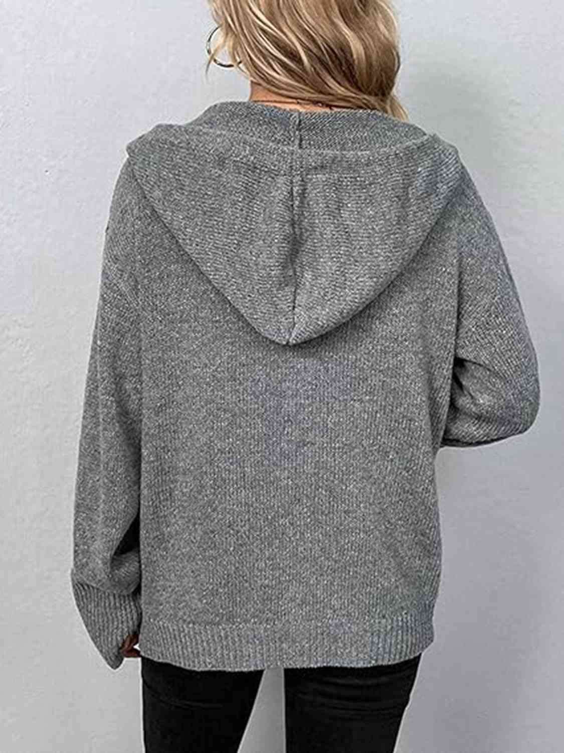 Coffee House Hooded Cardigan - 3 Color Options