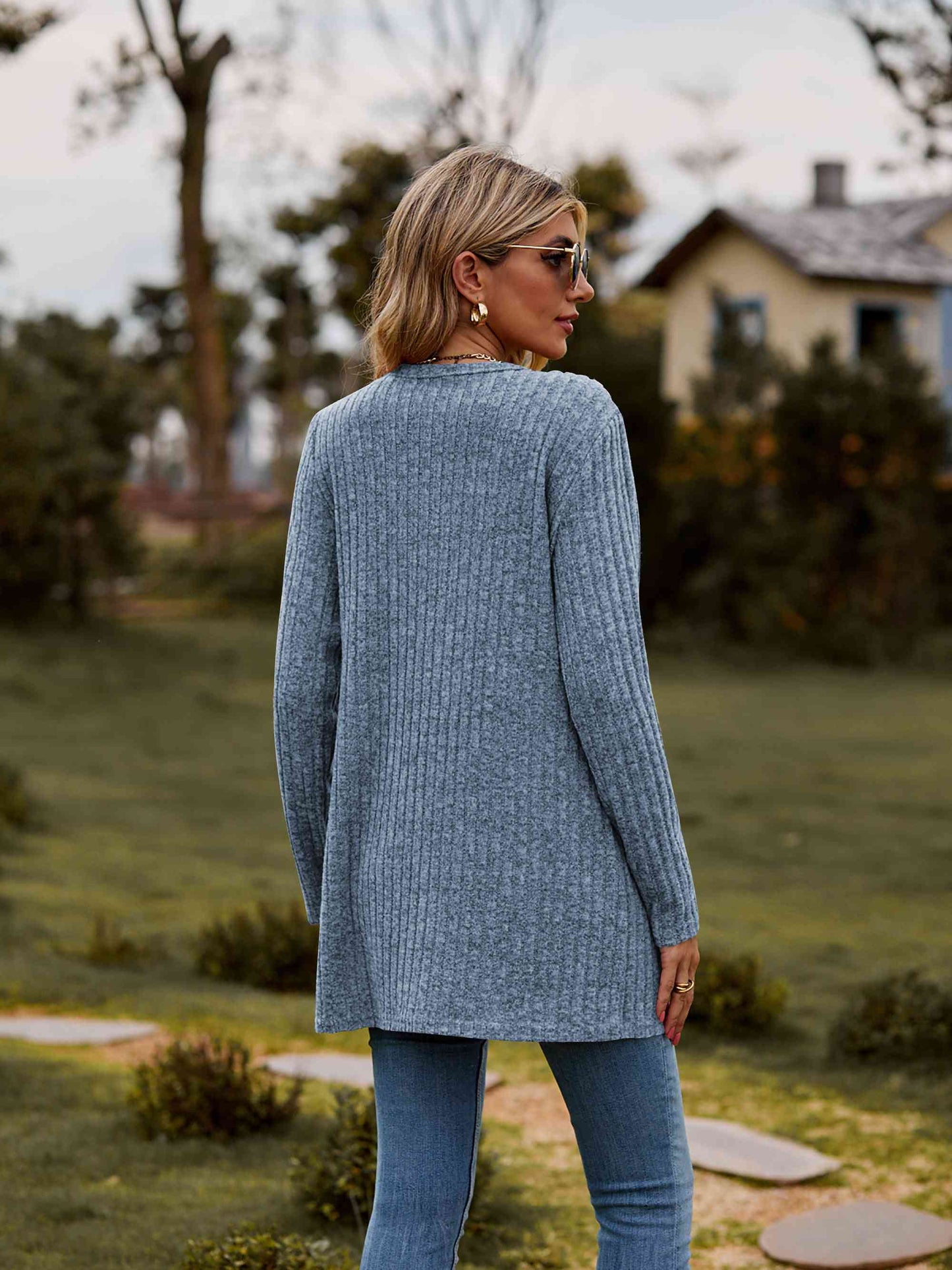 Fuzzy Soft Button Front Cardigan - 7 Color Options